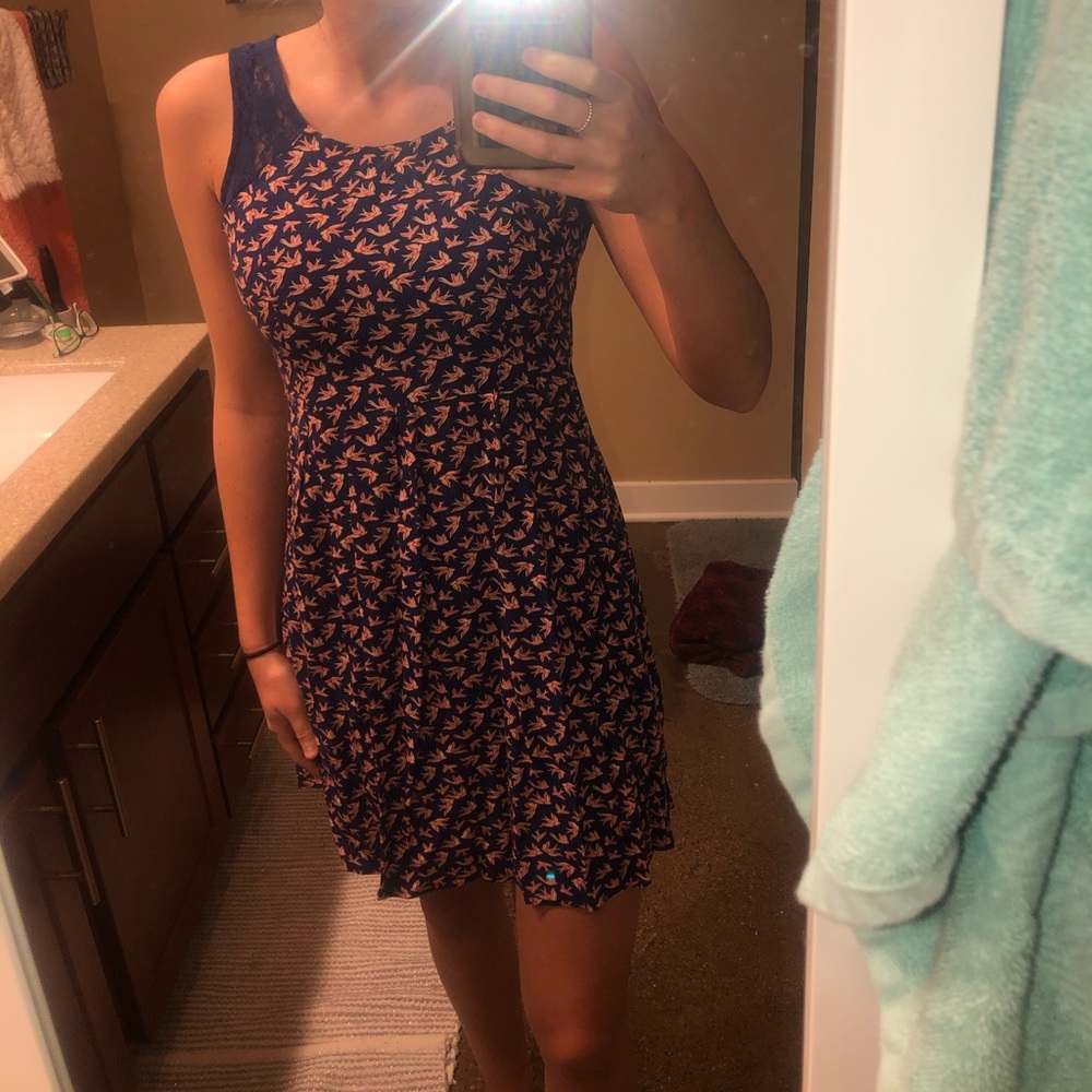 Cute Dress with Lace Accent